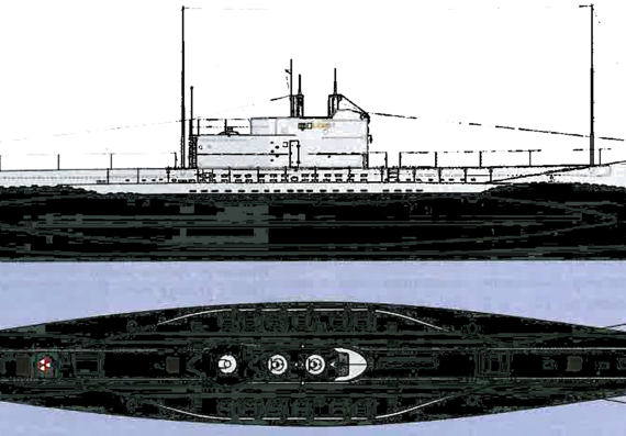 Подводная лодка EML Lembit ]Kalev class Submarine] -Estonia - чертежи, габариты, рисунки